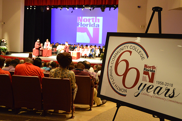 60th Anniversary Display at Commencement May 2018