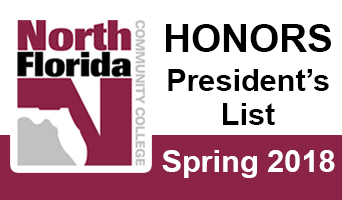 President's List for Spring Term 2018 