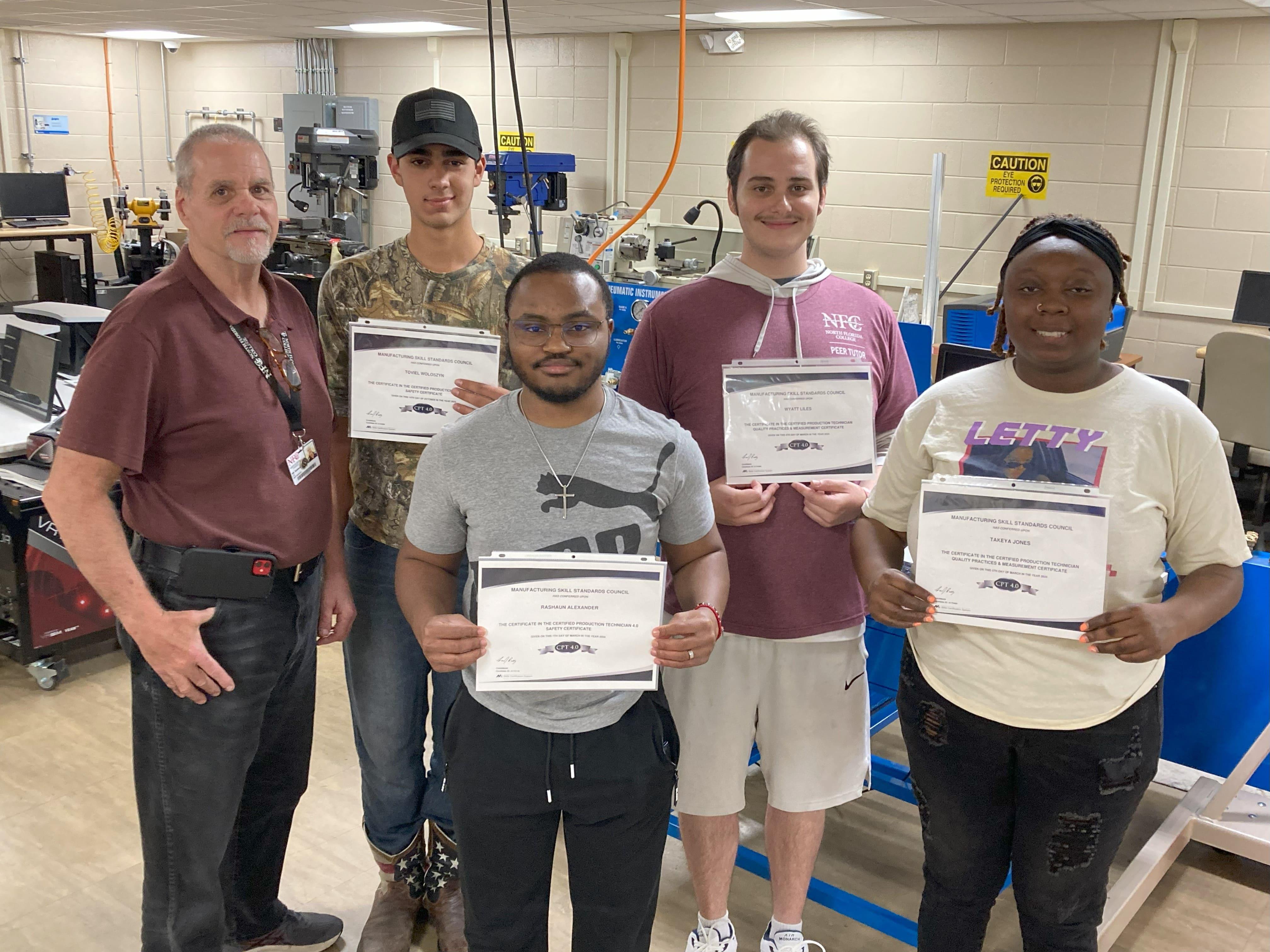 Production Technician Certificate Recipients 4-24